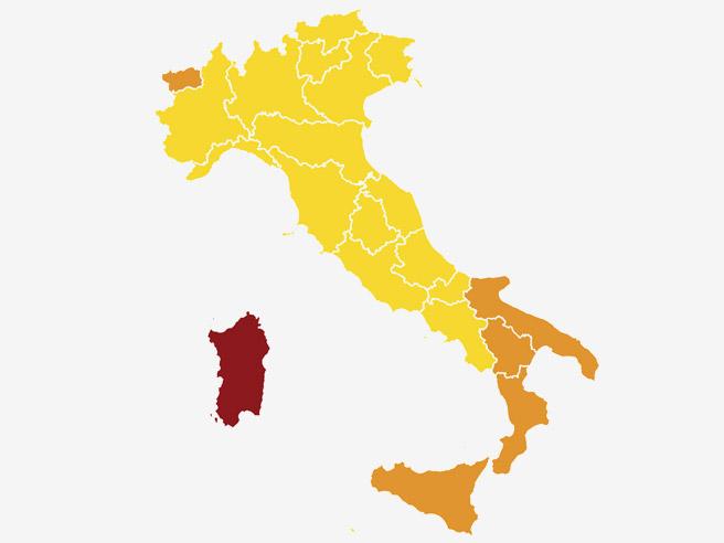 L’ITALIA A COLORI, SCENE DI ORDINARIE ORDINANZE, MA QUANTO DURERÀ?