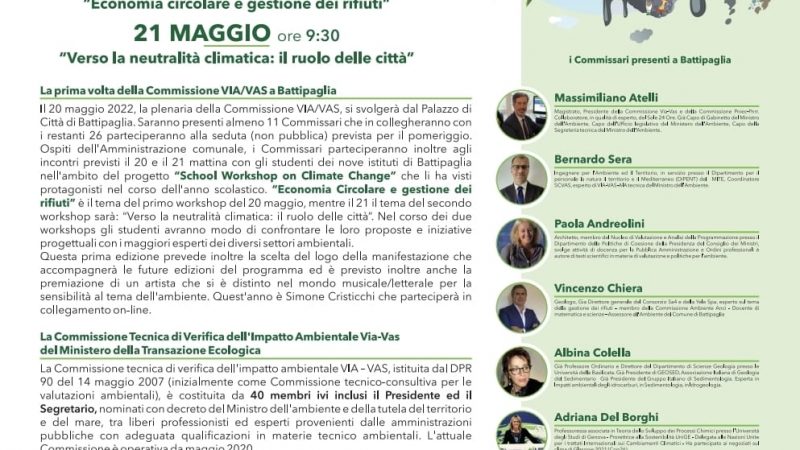 COMUNE DI BATTIPAGLIA (SA) IL 20/21MAGGIO NEL SALOTTO COMUNALE LA CONCLUSIONE DEL PROGETTO SCHOOLWORKSHOP