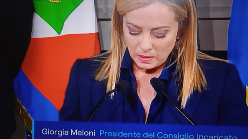 GIORGIA MELONI PRIMO PREMIER DONNA DELLA REPUBBLICA ITALIANA